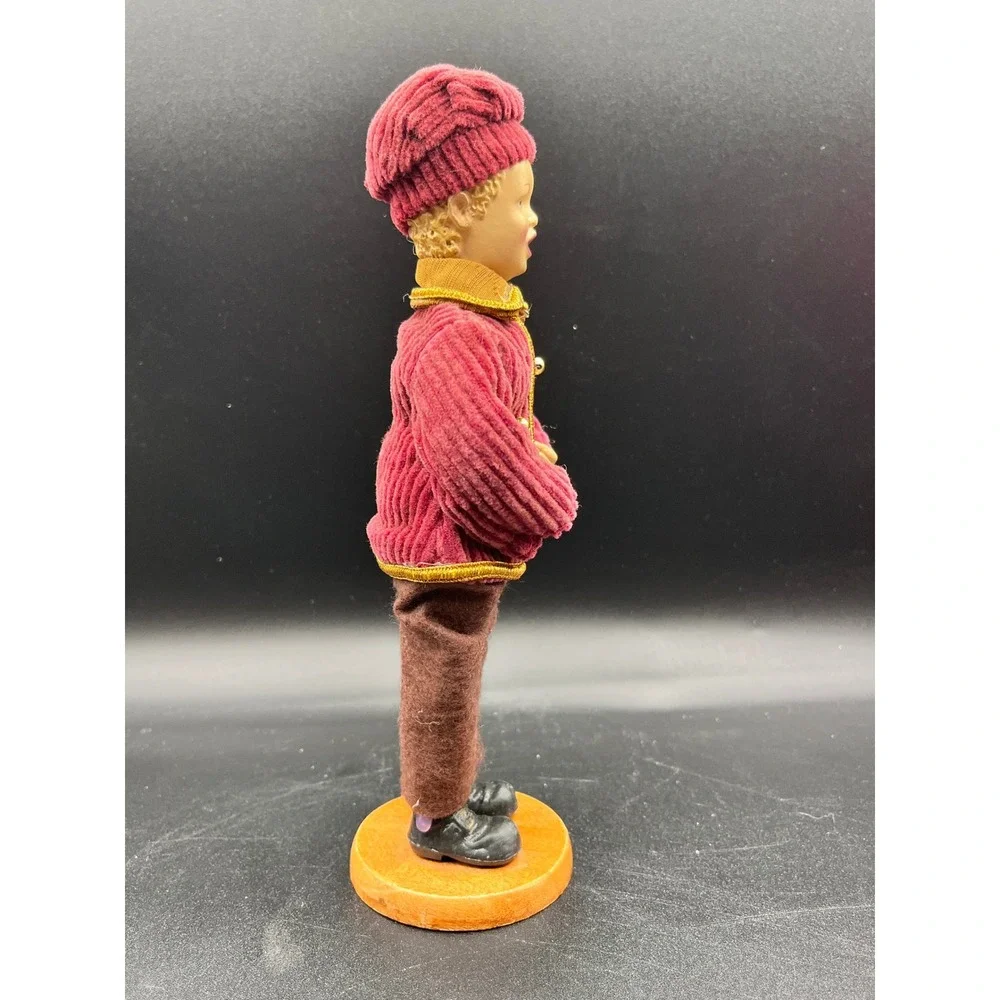 Vtg Set of 3 Caroler Set Christmas Figurines Drummer Boy Singer‎ 9.5